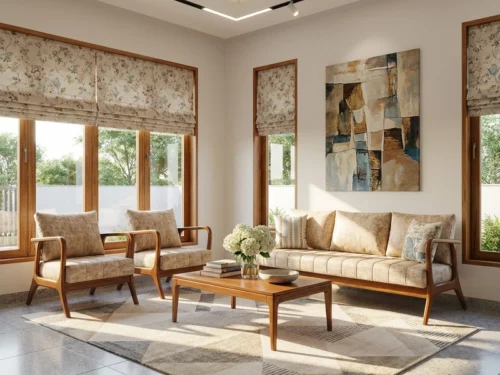 Falon Teak Wooden Sofa Set