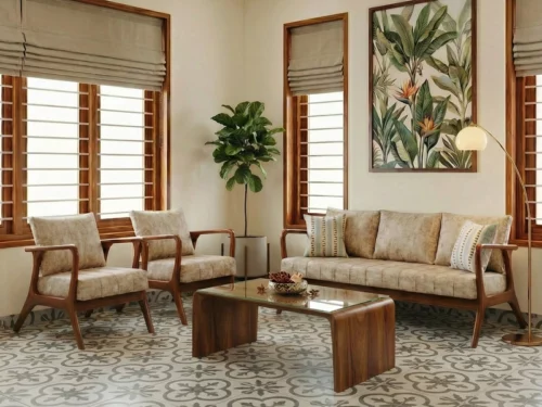 falon wooden sofa set