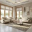 Iris Wooden Sofa Set 311 In Hard Wood