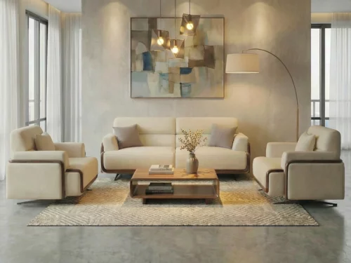 Iris wooden sofa set 3+1+1 front view_result