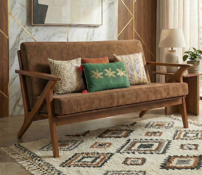 Rowan 3 seater Wooden Sofa