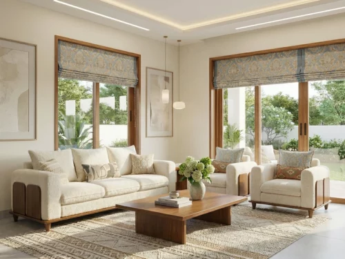 Tevora Wooden Sofa Set