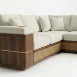 Astra 3 Seater Wooden Corner Sofa 2