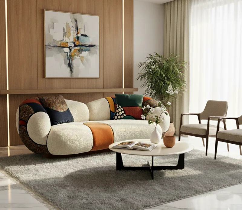 Cloud Puff Fabric Sofa