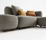 pebble fabric sofa set