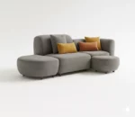 pebble fabric sofa set