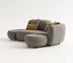 pebble fabric sofa set