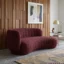 Aurora Curved Fabric Sofa