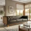 Midtown Cane 3 Seater Wooden Sofa