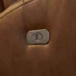 Aria 3 Seater brown leatherette Recliner Sofa (8)