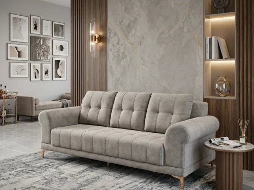Cloudline 3 Seater Fabric Sofa 1