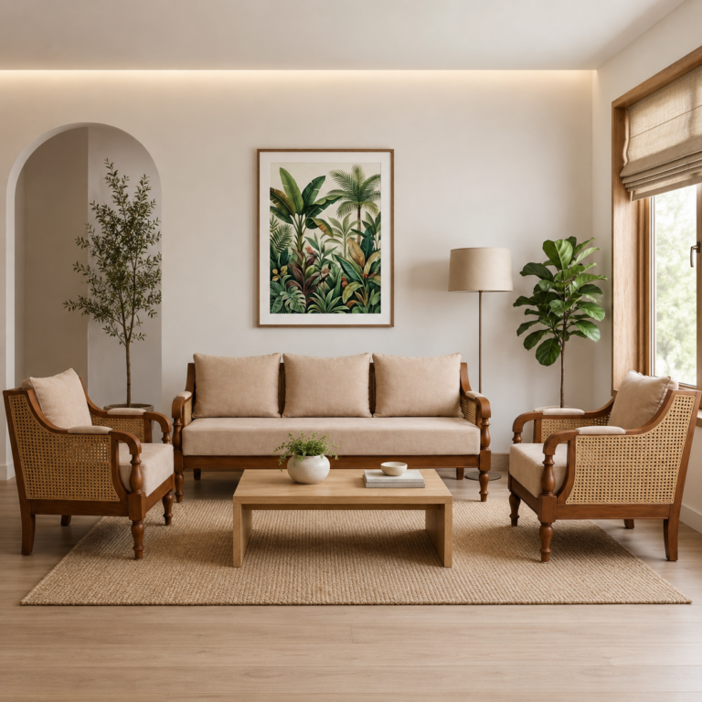 Grafton Sofa Set 311 In Teak Wood