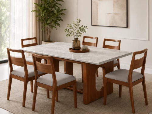 Marbella Teak Wood Dining Table Set