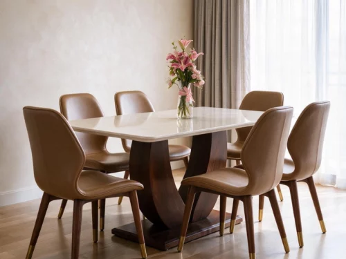 Mirello Marble Top Dining Table
