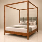 Aurelio Queen Size Wooden Poster Cot Web P C2