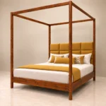 Aurelio Queen Size Wooden Poster Cot Web P C4
