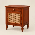 Baikal Bed Side Table In Teak Wood 5