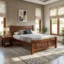 Wooden Queen Size Cot In Teak Wood 7