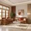 U Wooden Sofa Set 311 In Teak Wood