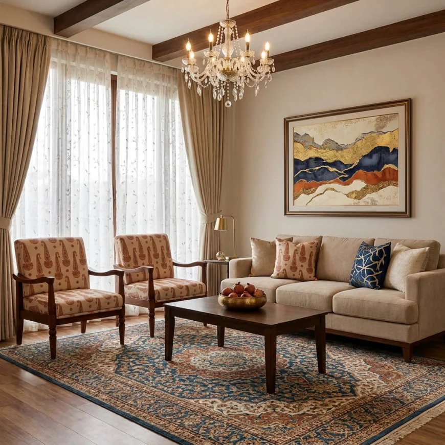 Orion 311 B2 Wooden Sofa Set Set Of 311 5 Seater